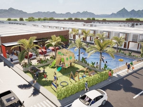 Piscina familiar y área social — Condominio Cielito Lindo I
